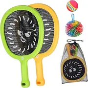 FOYTOKI 1Set Tennis Racket Outdoor for Boys Elastic Mesh Rackets with Comfortable Grip for Backyard Fun and Beach Racket Games