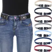 Women's Buckle-Free Elastic Belts Invisible Belt Jeans No Bulge Hassle Band