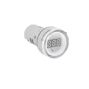3Pcs 22Mm Ad16 Ad16-22Dsv Type 110V 220V Ac 60-500V Mini Voltage Meter Led Digital Display Ac Voltmeter Indicator Light/Pilot Lamp - White White