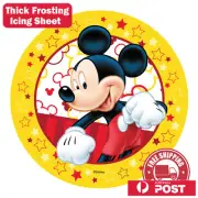 Mikey Mouse Edible Image Cake Topper Round Frosting Icing Party Decoration
