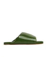Bottega Veneta Cushion Slides 35,36,39 Green pepper color