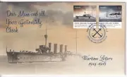 FDC: COCOS 2014 WARTIME LETTERS 1914 - 1918 YOURS AFFECTIONATELY, CHOOK .