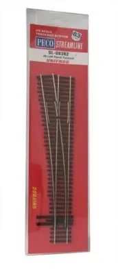 PECO SL-U8362 Streamline Unifrog Code 83 #6 Left Hand Turnout SLU8362