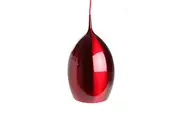 Elena Metal Wine Glass Cord Drop Pendant Light Lamp Reflective Finish - Red.