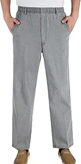 [Maiyifu-GJ] Linen Lightweight Pants for Men Casual Elastic Waist Loose Fit Pant Summer Beach Yoga Comfort Long Trousers