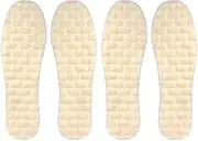 Healeved 2 Pairs Latex Wool Insole Winter Sole Insoles Foot Insoles Plush Shoe Insoles Comfortable Shoe Insoles Fluffy Shoes Inserts Shoe Pads Shoe Inserts Shoe Cushions Emulsion