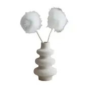 NNEOBA Nordic Style White Ceramic Vase Modern Home Decor