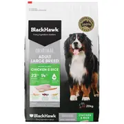 Black Hawk Large Breed Adult Chicken & Rice Dry Dog Food - 20kg