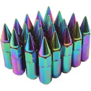 SPIKED M12X1.5 Spike Wheel Lug Nuts Bolts Aluminum Neo Chorm For Honda Toyota