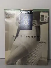 Vtg Hillard & Hanson Sheer Slim Control Top Sandalfoot Pantyhose Sz D Black 2pk