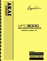 Akai MPC3000 Version 3.0 OWNER'S MANUAL and SERVICE MANUAL