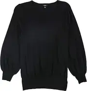 [Alfani] Womens Bishop Sleeve Pullover Sweater, Black, Small