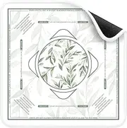 Deyimmei Mahjong Mat for Table - Non-Slip Mahjong Table Cover with Storage Pockets, Perfect Mahjong Accessories & Gifts for Women and Mahjong Enthusiasts (Verdant Whispers)