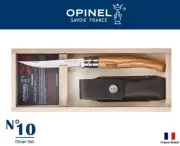 Opinel France Folding Knife Slim No10 Olive Pouch Set With Wood Box 001090