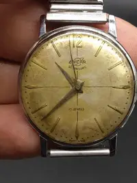 在飛比找Yahoo!奇摩拍賣優惠-#撿漏趣藏老貨 ，瑞士英格納17鉆超聲(罕有)機械手錶，十字