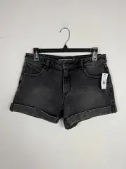 NWT Volcom black jean shorts. Size 27