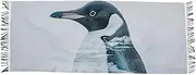 [AIXIWAWA] Penguin Silhouettes Women's Pashminas Scarf, Shawls Wrap Lightwight Tassel for Evening Dress Dinner Party, Multicolor