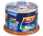VBR260RP50SV1 Verbatim Blu-ray Disc 50 Spindle 50GB 6X Speed BD-R DL Printable