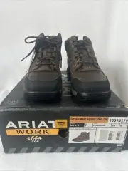 Ariat Terrain Steel Toe Men’s SIZE 7 Wide Square Toe Brown Boots 10016379