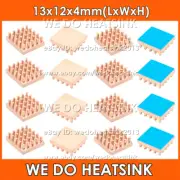 13x12x4mm Copper Heat Sink With or Without Tape For Raspberry Pi 2 3 Model B