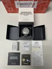 Omega x Swatch Mission On Earth Desert MoonSwatch Mission To Earth With Receipt