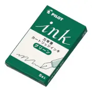 Pilot Fountain Pen Ink Cartridges Green 5-Pack x10 IRF50S10G Compatible