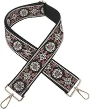 GLSTOY Wide Shoulder Strap for Purse Woven Adjustable Shoulder Straps for Bags Padded Women Bag Polyester