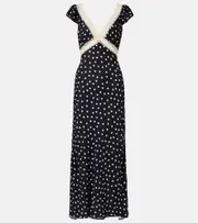 [Rixo] Rixo Iggy polka-dot maxi dress L black