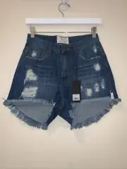 One X One Teaspoon High Waist Bonitas Short Size 27 In Blue Cult