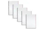 5pc Spirax 512 Hard Cover A4 Spiral Notebook Writing Stationery 200-Pages Red