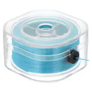 1 Pcs Flat Stretchy Bracelet String, 0.8mm 109 Yards Crystal Elastic, Light Blue