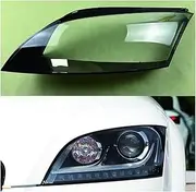Car Headlight Cover Transparent Lampshade Lamp Lens Headlamp Shell Compatible for Audi TT TTS TT RS 2008-2014 Auto Replacement Parts(Left)