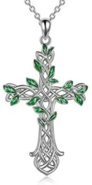Cross Necklaces 925 Sterling Silver Celtic Knot Tree of Life Cross pendant Chain