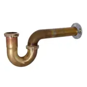 ProFlo PFPTB202 - 1-1/2 20 Gauge P Trap Unfinished Brass