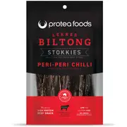 Protea Foods South African Biltong Stokkies Peri Peri 100g