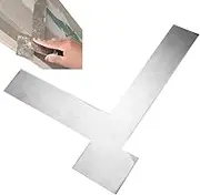 Corner Leveler Tool - Flat Right Angle Ruler Edge Leveling - Stainless Steel Measurement Tool for Construction Carpentry Woodworking Wall Painting