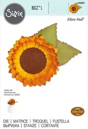 Sizzix Sunflower Bigz L die #666045 Retail $36.99 Cuts fabric, by Eileen Hull