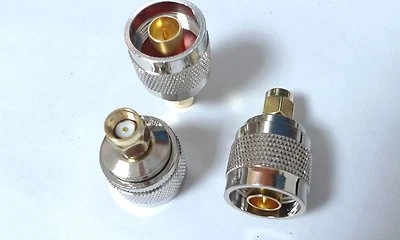 1x copper RP-SMA Plug to N Plug male straight RF Coaxial Adapter high quality s