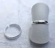 Adjustable Sterling Silver Plain Toe/Pinky/Finger Ring 925 - 170A1