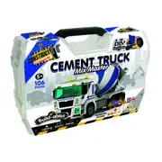 106pc Construct IT Build-ables Cement Truck DIY STEM Building Toy White 5y+