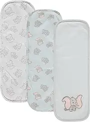 Disney Baby Burp Cloths 3 Pack – 100% Cotton – Mickey Mouse, Minnie Mouse, Winnie The Pooh, Dumbo – Soft & Absorbent Newborn Essentials for Boys & Girls