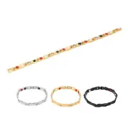 Women Magnetic Bracelet Titanium Steel Promote Relaxation Balance Sleep Styl HR6