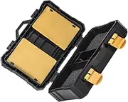 GAROZATION 1pc Shockproof Camera Battery Memory Card Holder Case Storage for Cards Easy Access Black