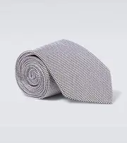 [Charvet] Charvet Checked silk tie One Size black