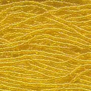 Czech Seed Beads 11/0 Transparent Yellow AB 31062 (6 strand hank) Glass