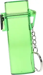 [TOBBOMEY] Portable Lighter Case Keychain Travel-Sized Protective Sleeve for Cigarette Lighter Reusable Plastic Holder Waterproof Accessory
