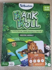 Skillmatics Rank & Roll Amazing Animals Board Game, For 8-99 Years kids Adults