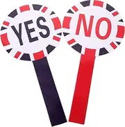 Ciieeo Reusable Voting Board Teacher Yes Paddle and Student No Paddle for Classroom Supplies Random