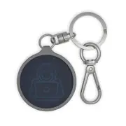 CUSTOM Keyring Tag: Encoded Matrix 2 - Cybersecurity Theme