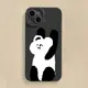 可愛熊貓iPhone14手機殼13Promax蘋果12新款x全包xr保護8適用plus